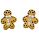 My-jewelry - D930m - earring man cookie in 925/1000 silver