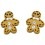 My-jewelry - D930m - earring man cookie in 925/1000 silver