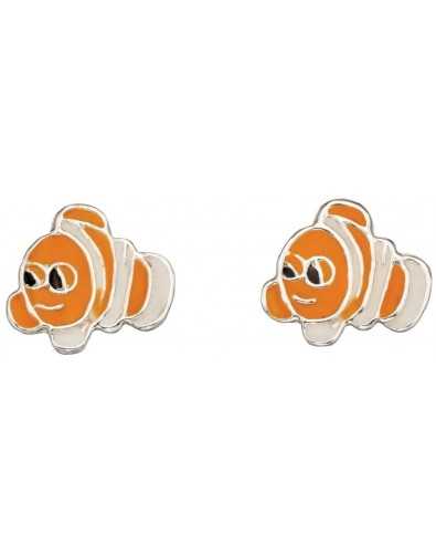 My-jewelry - D940p - earring fish cartoon in 925/1000 silver