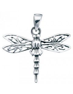 Necklace dragonfly in 925/1000 silver
