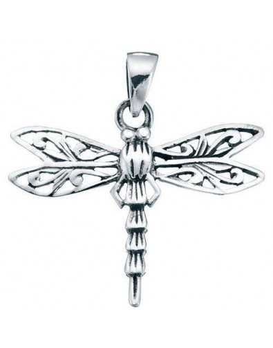 Necklace dragonfly in 925/1000 silver