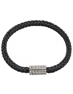 My-jewelry - D4675 - leather Bracelet in 925/1000 silver