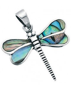 Necklace dragonfly in 925/1000 silver