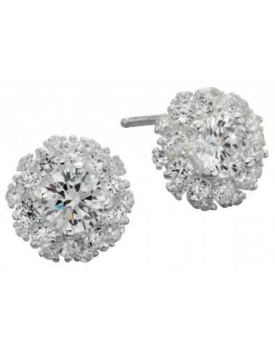 My-jewelry - D4925 - earring zirconia in 925/1000 silver