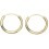 My-jewelry - D237 - Loop ear ring gold plated in 925/1000 silver