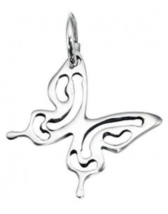 Butterfly necklace in 925/1000 silver