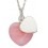 My-jewelry - D3846 - Collar chic hearts and rose quartz, 925/1000 silver