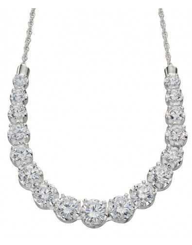 My-jewelry - D3859t - Necklace zirconia chic in 925/1000 silver