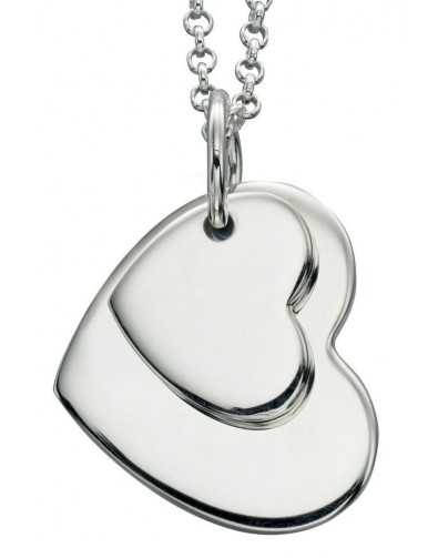 My-jewelry - D4176 - Collar chic heart double in 925/1000 silver