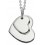 My-jewelry - D4176 - Collar chic heart double in 925/1000 silver