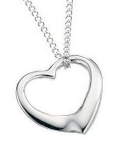 necklace heart in 925/1000 silver