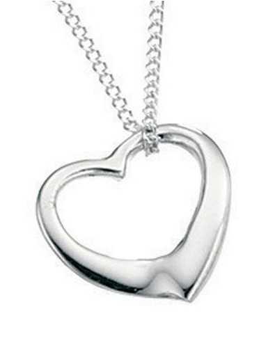 necklace heart in 925/1000 silver