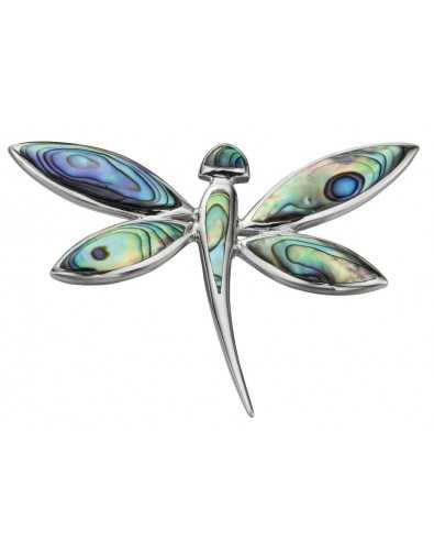 My-jewelry - D4273 - Necklace chic dragonfly enamelled in 925/1000 silver